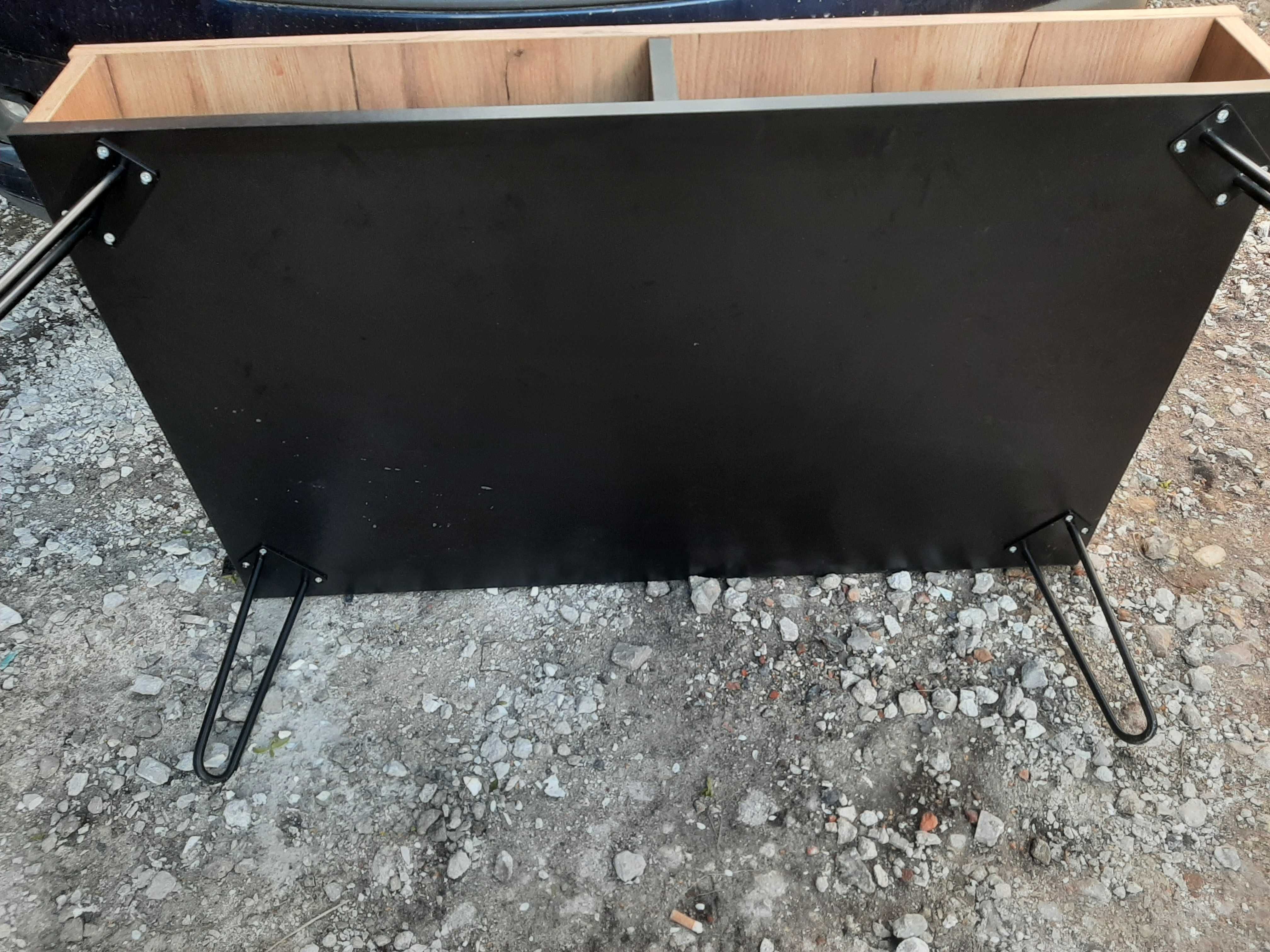 Stolik kawowy niski nowoczesny styl  100x60x40 solidny, stalowe nogi