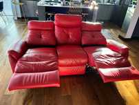 Wypoczynek skórzany LIMA ( Sofa + 2 fotele) - stan idealny