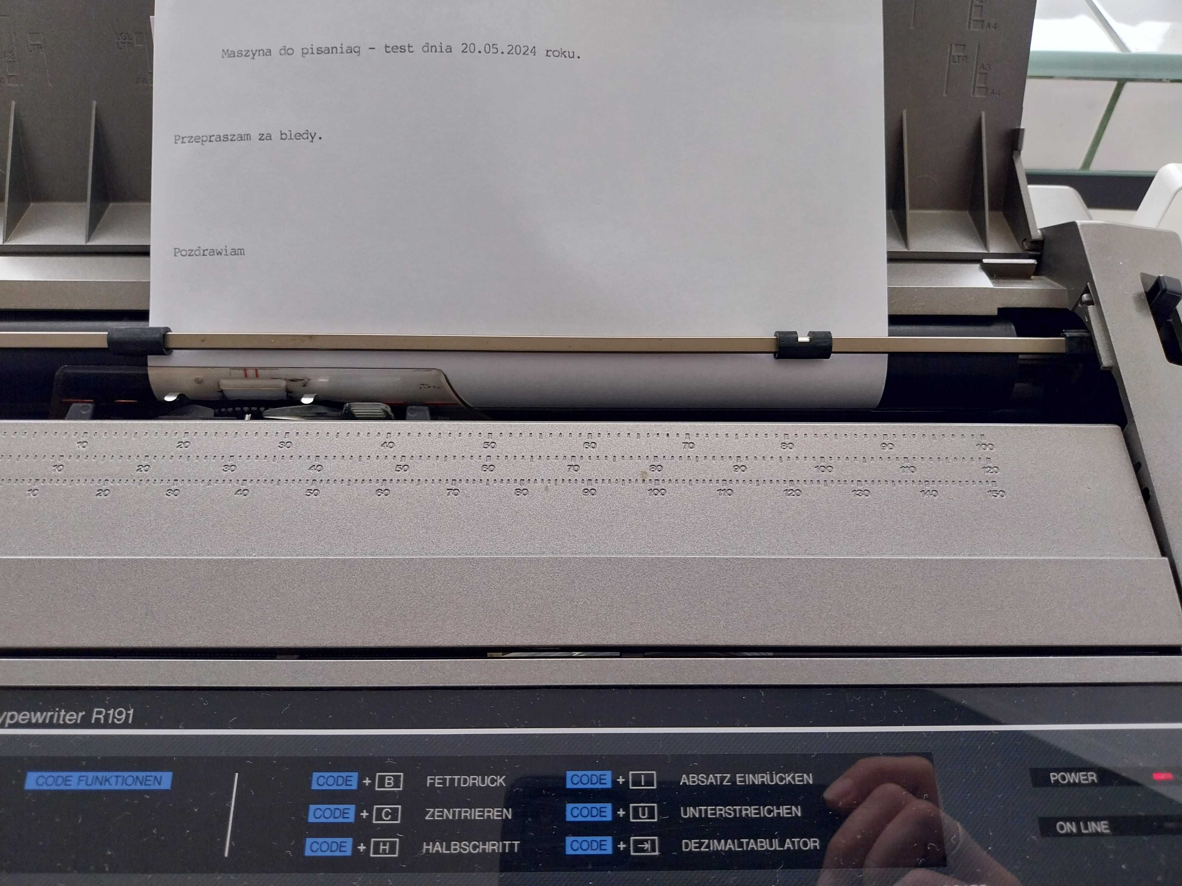 Maszyna do pisania Panasonic