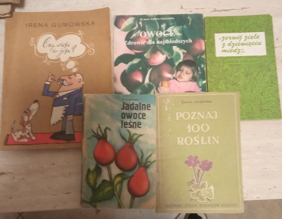 Stare książki zioła, rośliny lecznicze,zielnik klasztorny  itp 16 sztu