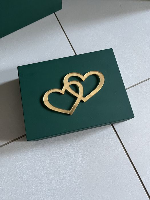 Skrzynka na koperty ślubne pudełko na obrączki koszyczki ratunkowe