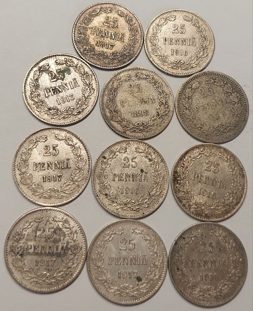 25 pennia finlandia 1917- 1883