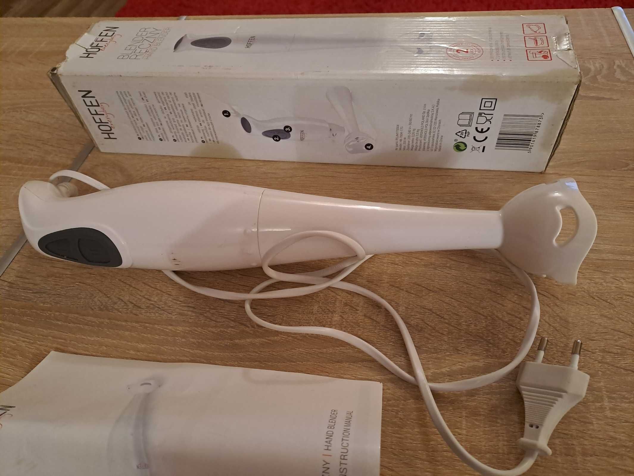 Blender ręczny Hoffen HB-7004-17 moc 200W biały