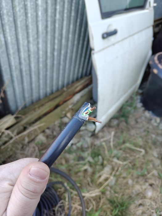 Kabel ziemny 3×6.  8 zł za metr