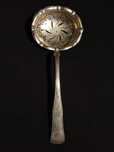 Antyczna srebrna łyżka cedzakowa/ Antique Russian Silver Skimmer Spoon
