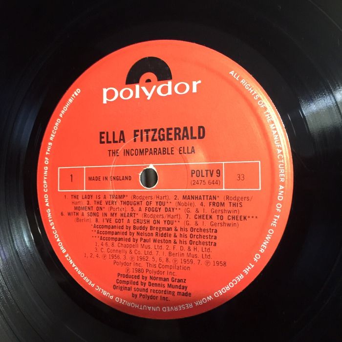Vinil: Ella Fitzgerald - The Incomparable - 1980