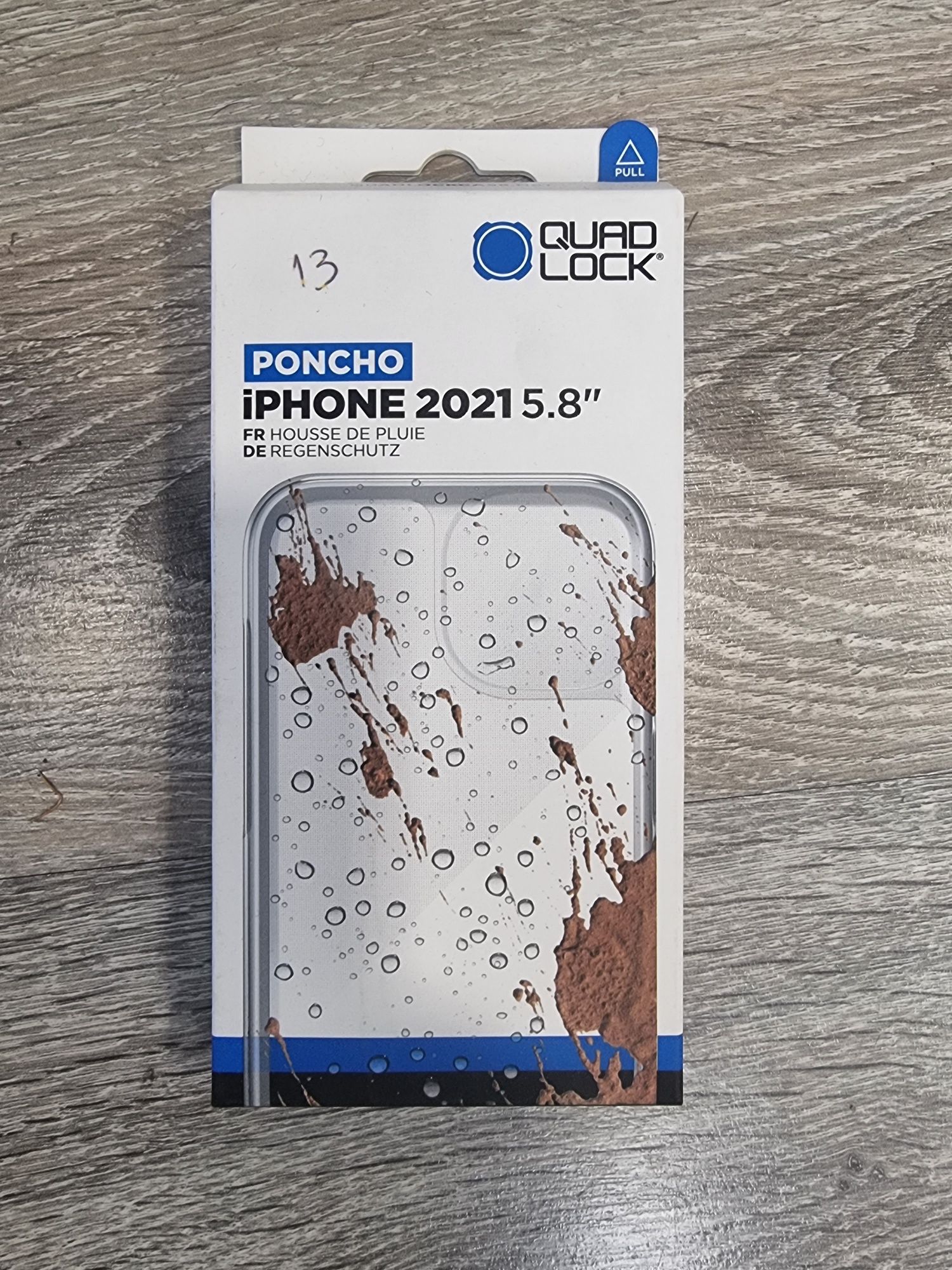 Capa de protecção de chuva QuadLock para iPhone 13 nova Poncho