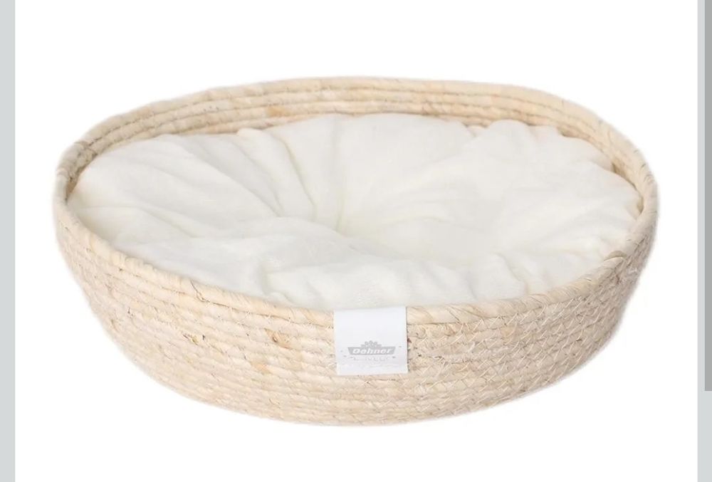 Dehner Premium Lovely przytulne łóżko, dobry sen, Ø 45 cm, wysokość 13