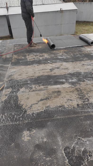 Кровля рубероїдом (дахи гаражи та приміщення)