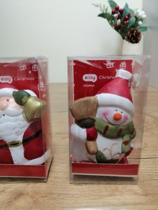 Figurki świąteczne ceramiczne nowe