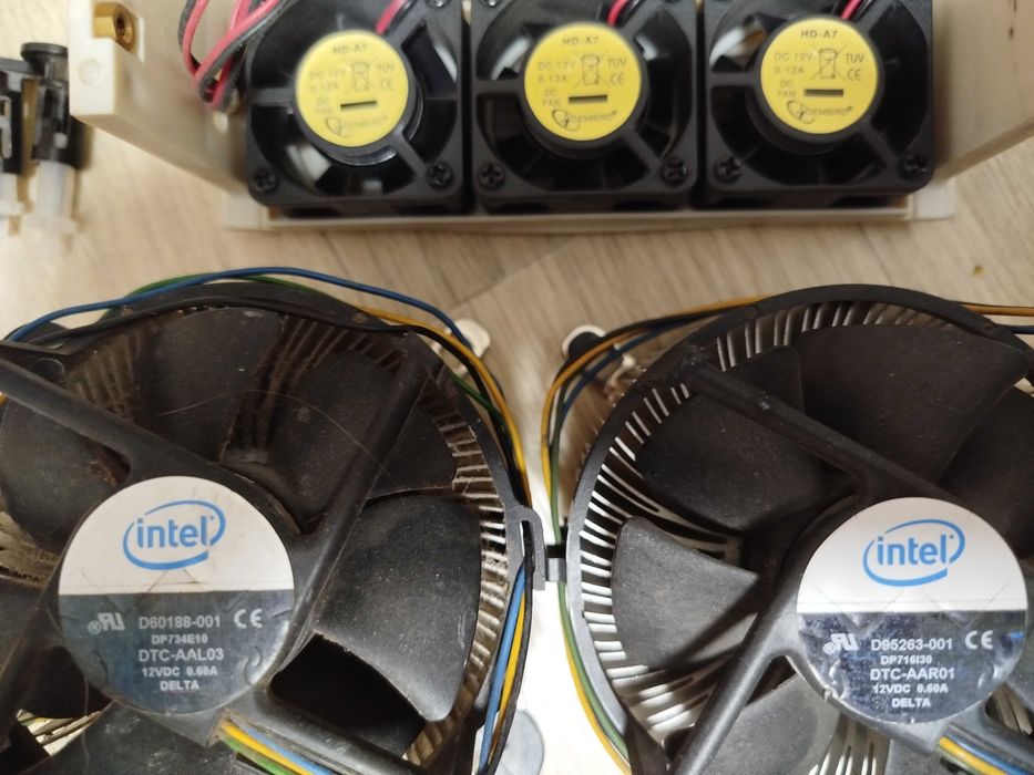 Вентилятор для пк, кулер охлаждение процессора компьютера.