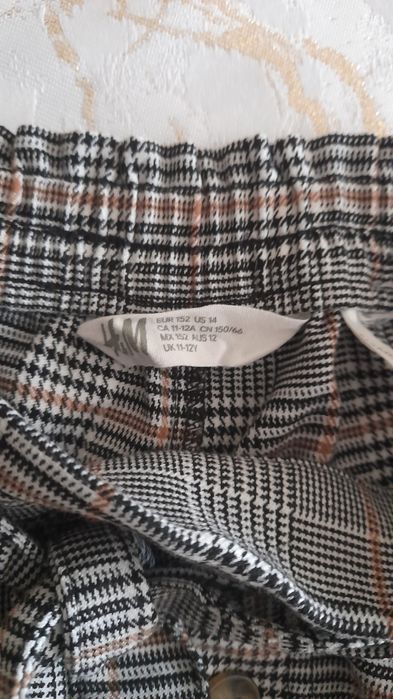 Spodnie eleganckie H&M w kratę 152