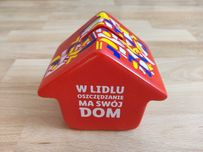 Ceramiczna skarbonka / czerwona / ceramika / LIDL