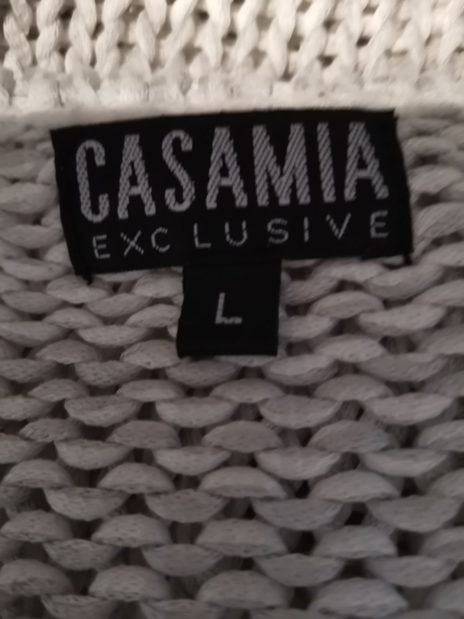Sweter damski Casamia Exclusive rozm L, lekki, ażurowy