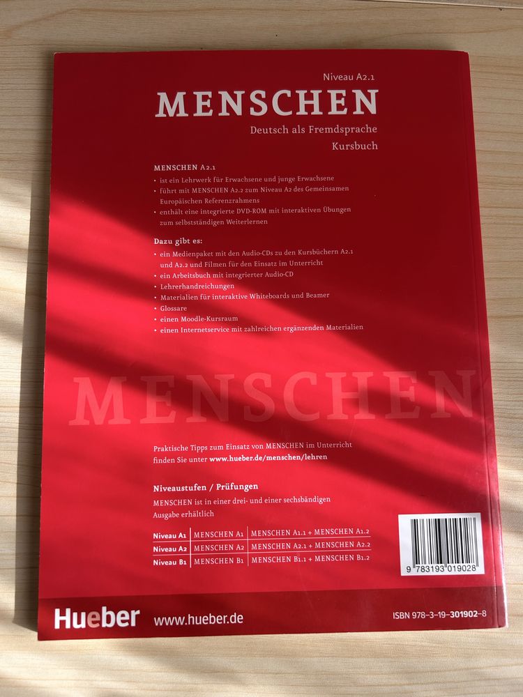 Menschen Kursbuch + Arbeitsbuch A2.1