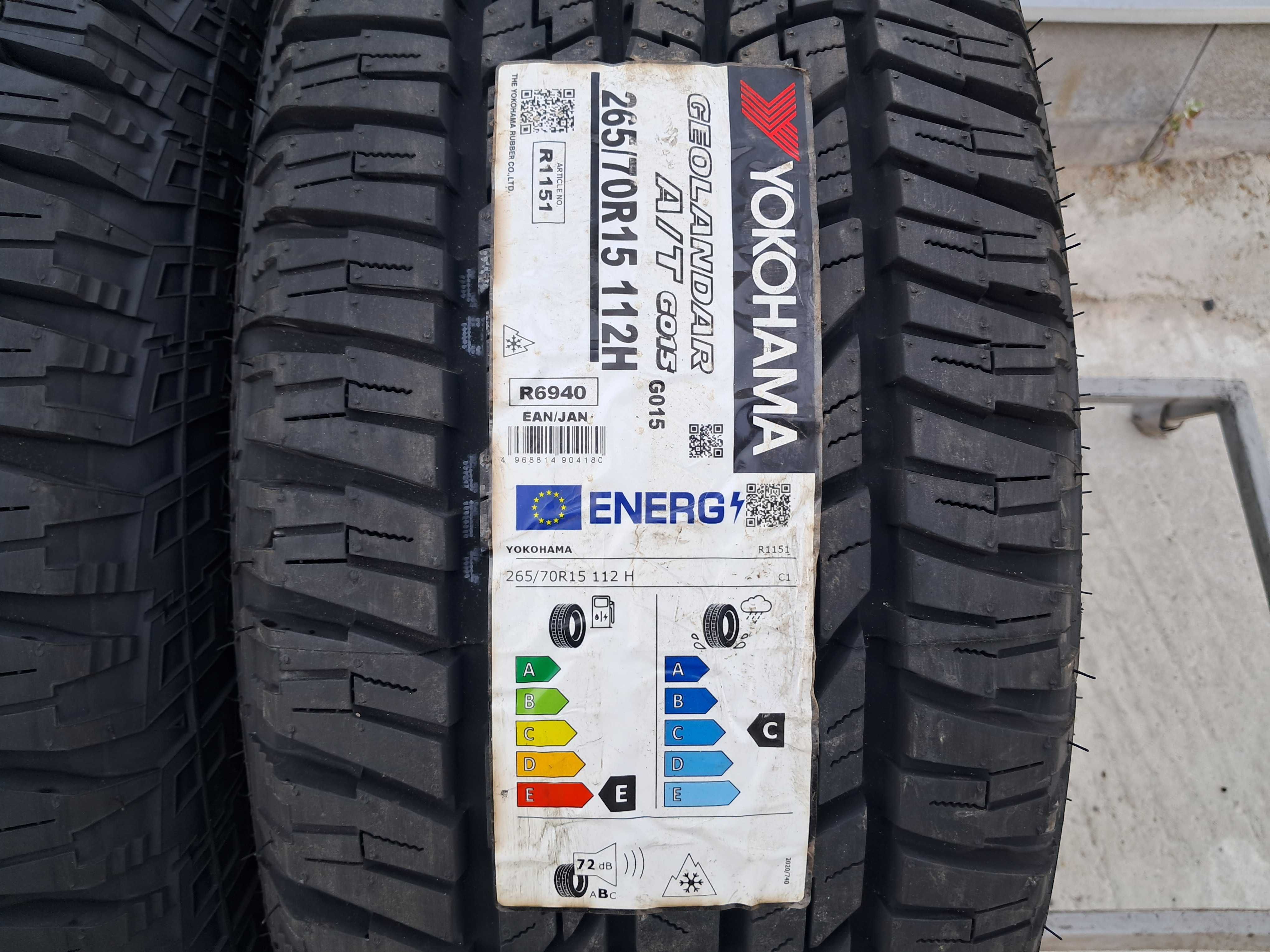 Резина всесезонна, НОВА, 265/70 R15 Yokohama Geolandar A/T G015