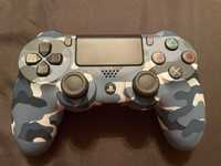 PlayStation 4 Blue Camouflage геймпад джойстик PS4 камуфляж