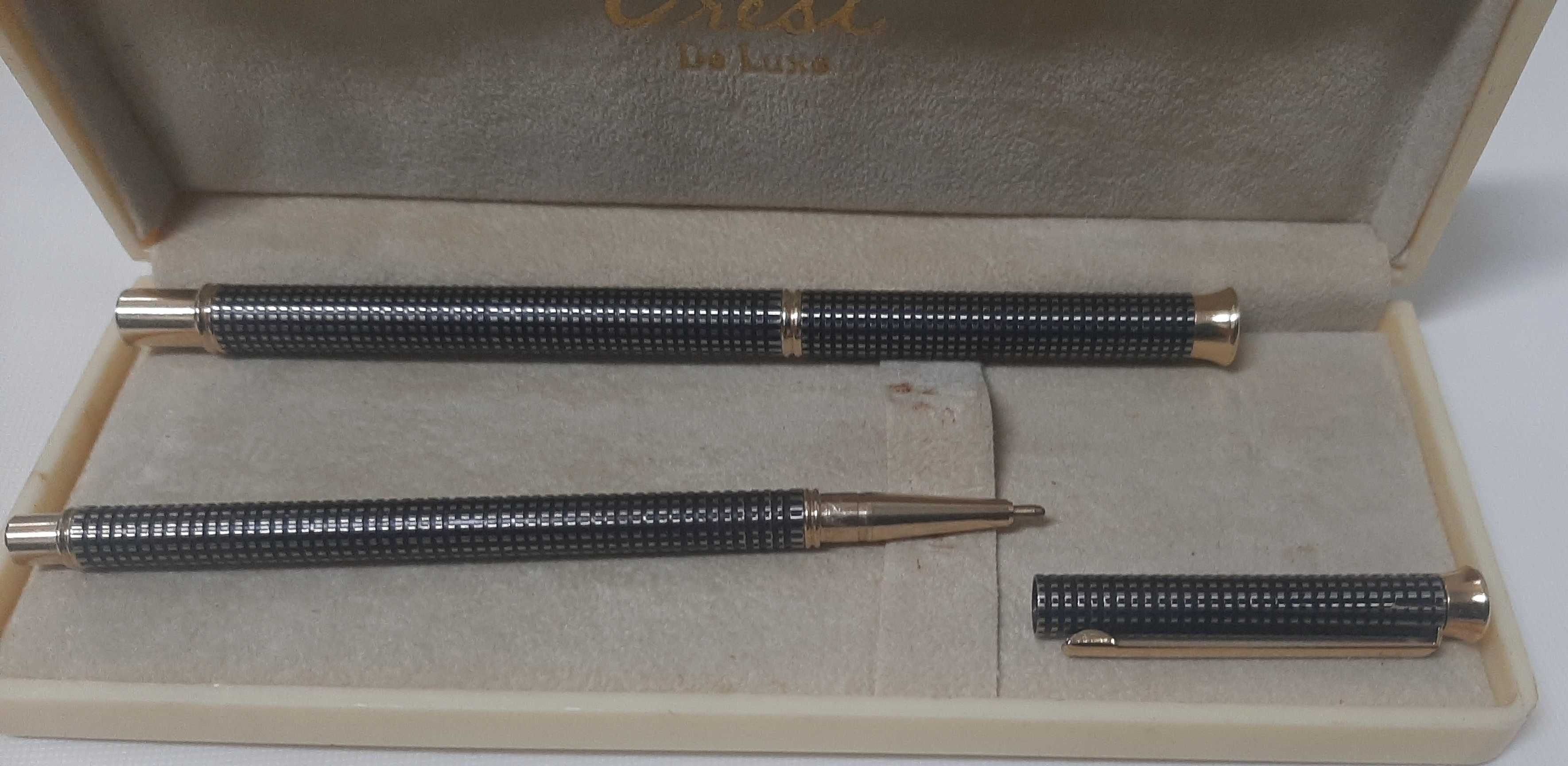 Conjunto de caneta de aparo e caneta Crest