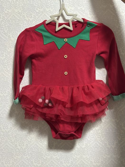 Новорічний боді для дівчинки.