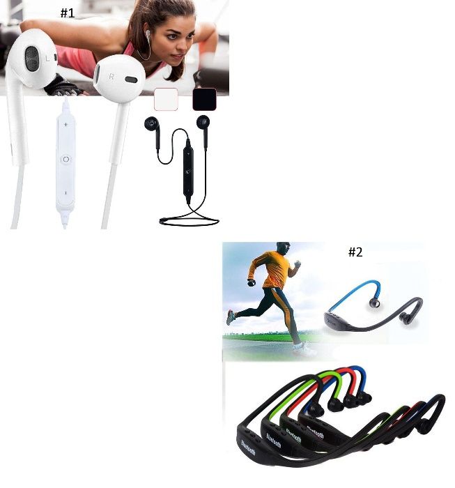 Earphone Headphone Headset Stereo Sport Bluetooth