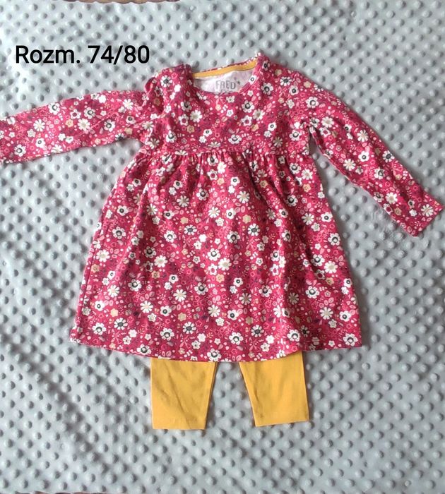 Zestaw nowych ubrań dla dziewczynki, rozm 74/80 (F&F, Lupilu)