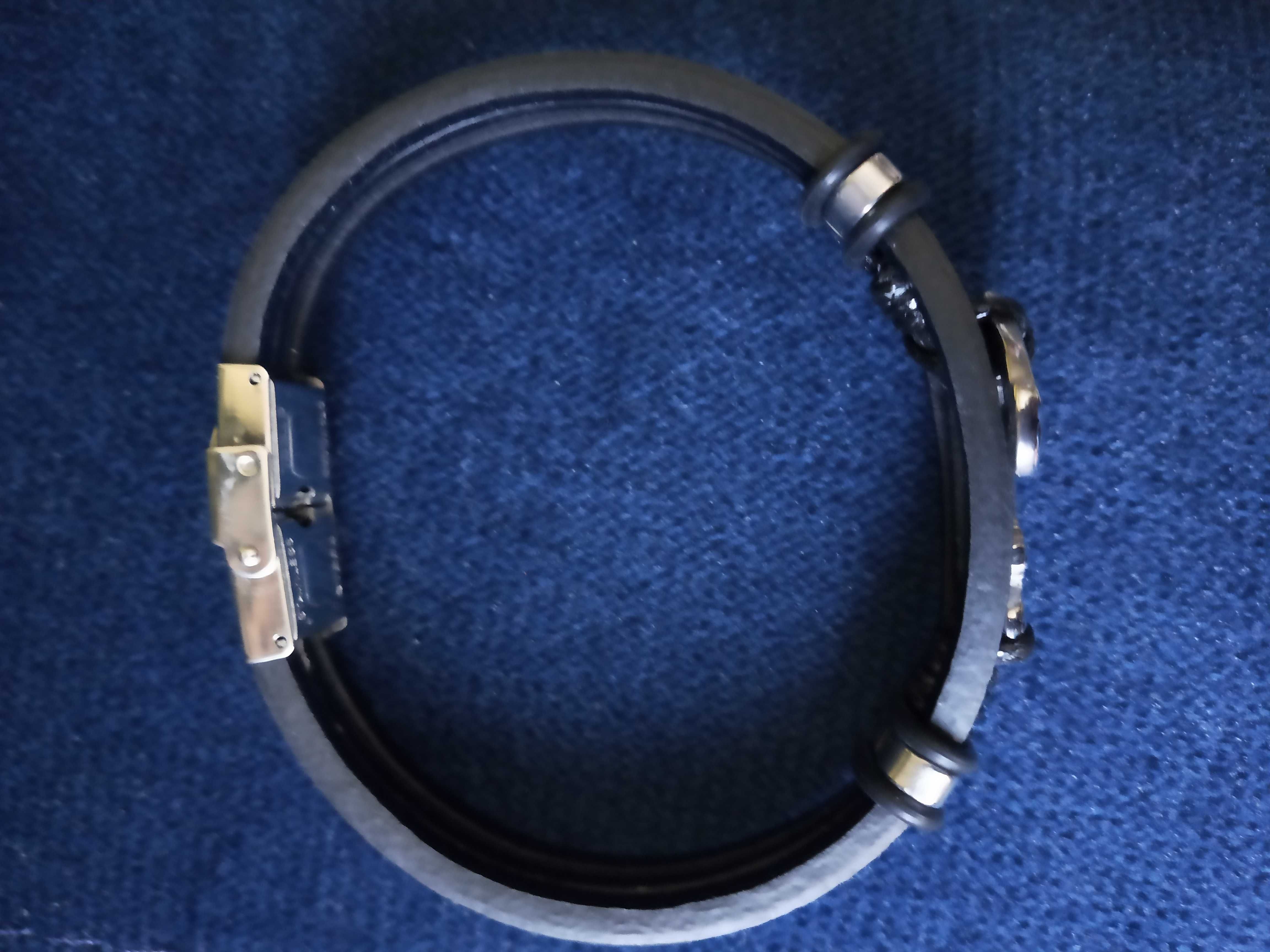 Męska bransoletka ze skóry 21 cm - Nowa