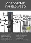 Ogrodzenie panelowe 3D drut fi 4.0 mm 250x150cm komplet