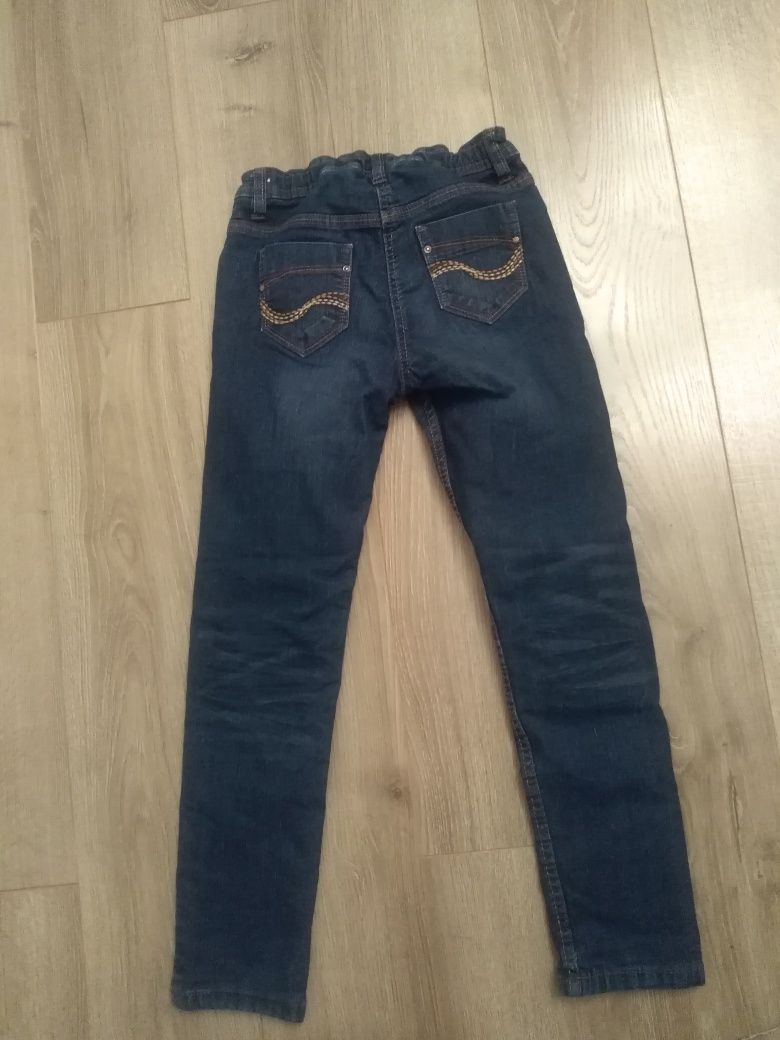 Spodnie jeans r 128