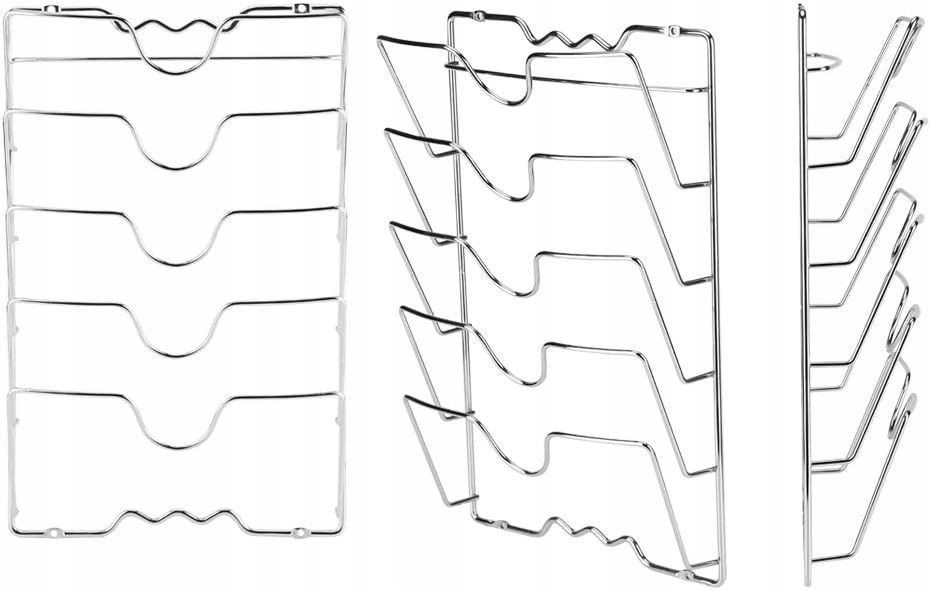Wieszak Stojak Na Pokrywki 5 Pokrywek Chrom