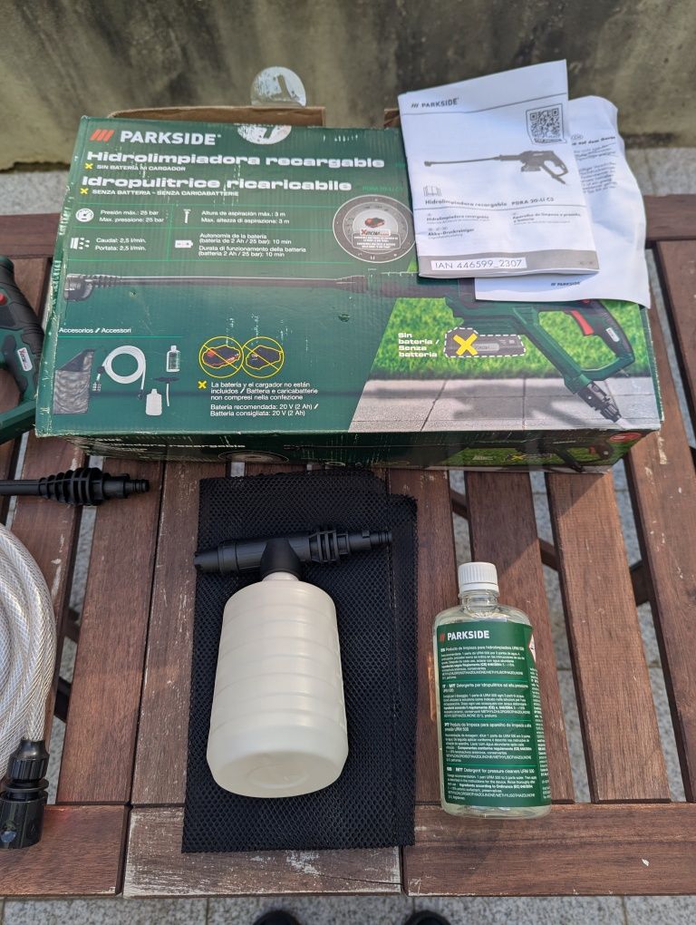 Lavadora de alta pressão sem fio PARKSIDE 20V »PDRA 20-Li C3