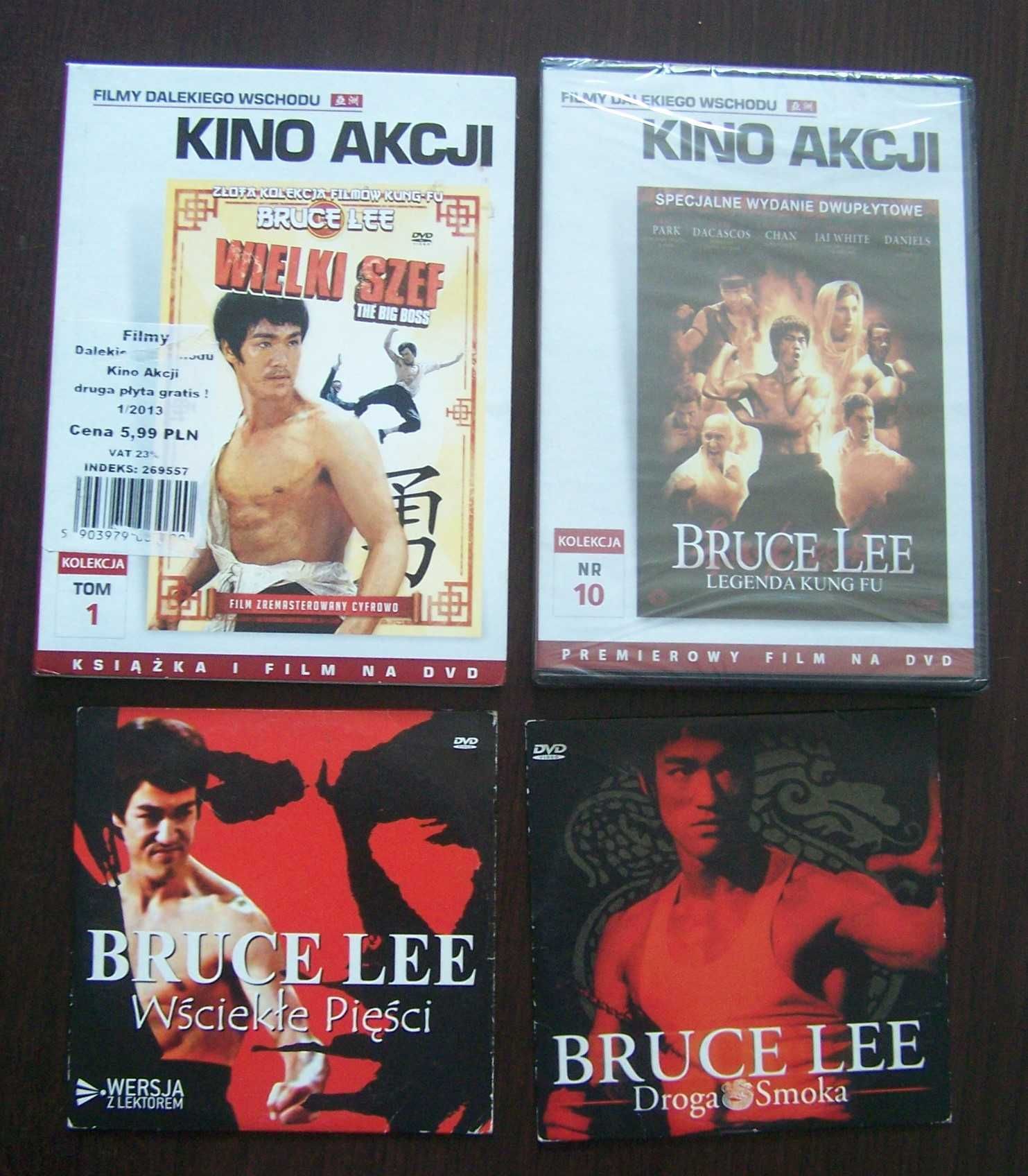 BRUCE LEE 4 filmy 1 nowy Wielki szef Droga smoka Wściekłe pięści...
