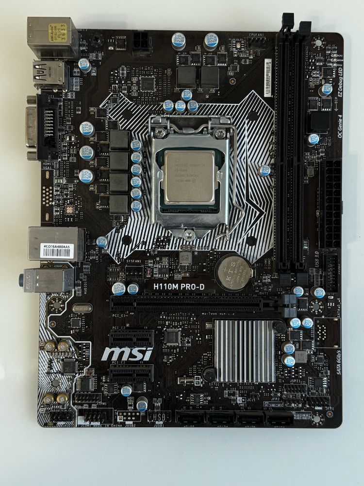 Материнська плата MSI H110M PRO-D + процесор Intel Core i3-6100