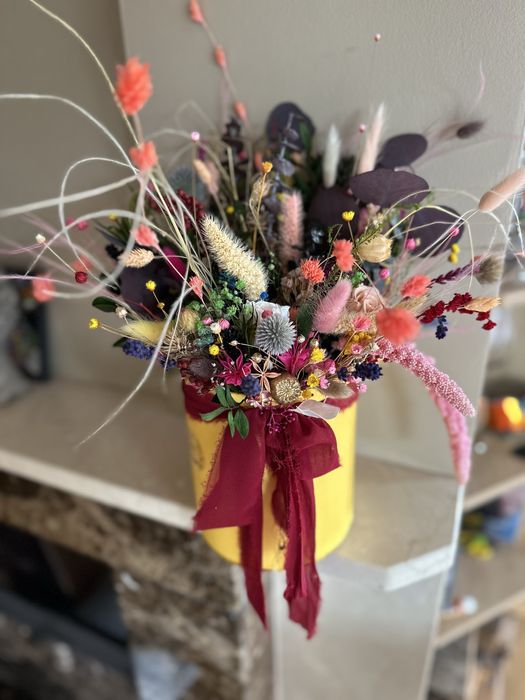 Duzy jesienny flowerbox suszki