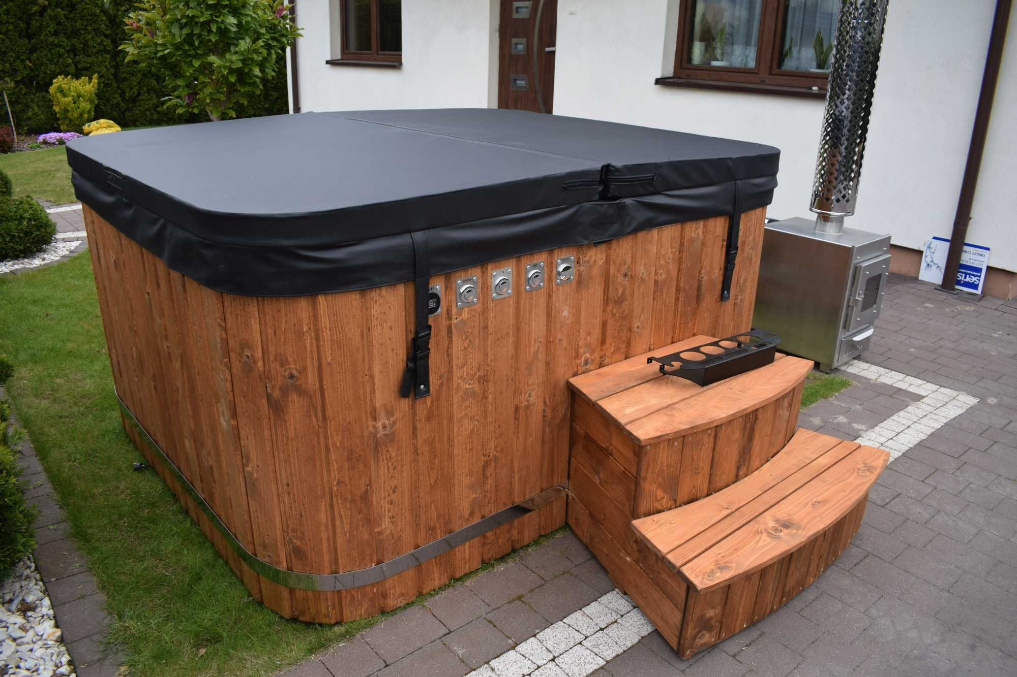 Balia ogrodowa jacuzzi prostokątna Hydro + Aero 205x175