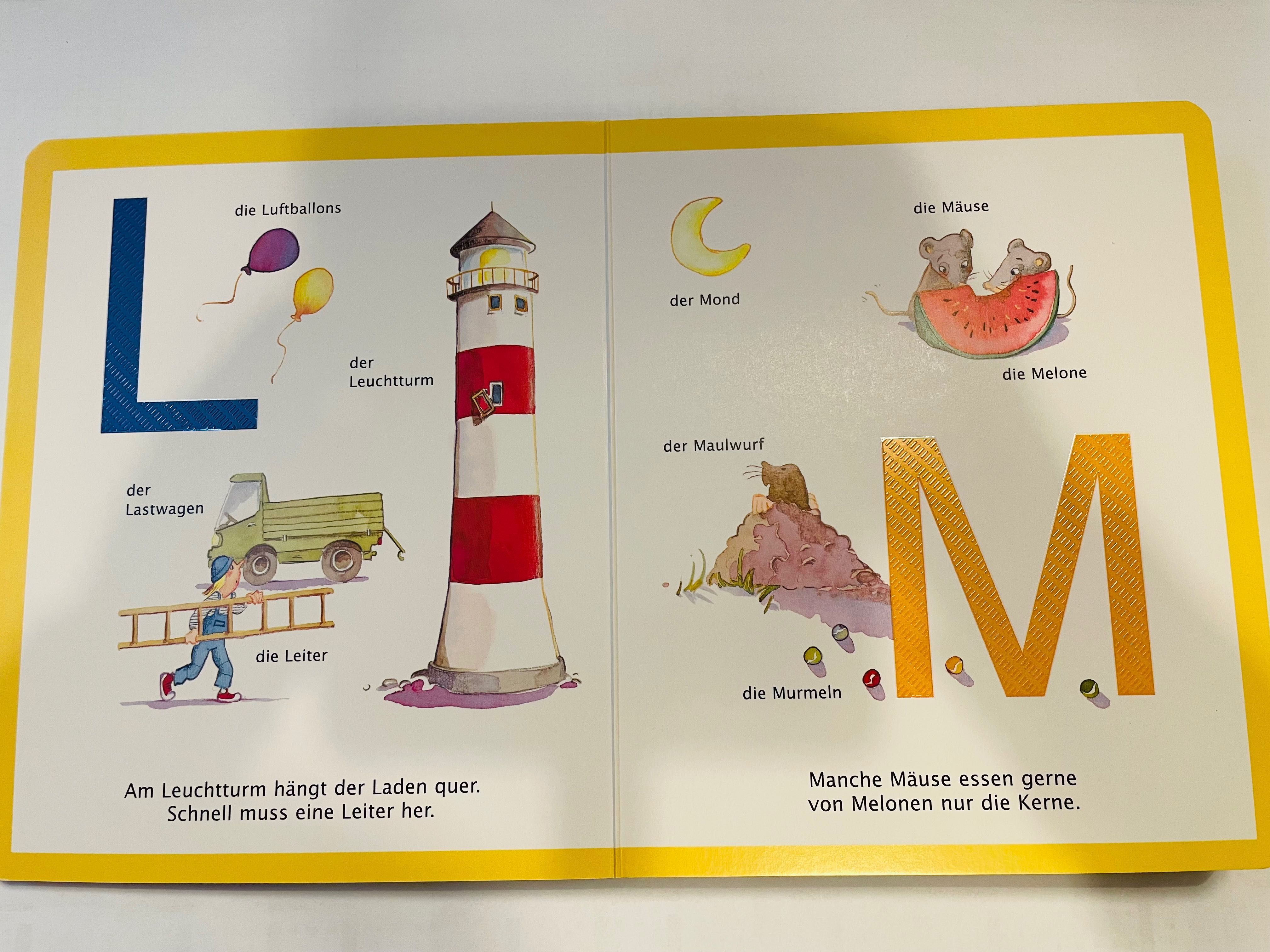 Książka do nauki niemieckiego dla dzieci: A bis Z und 1 bis 10