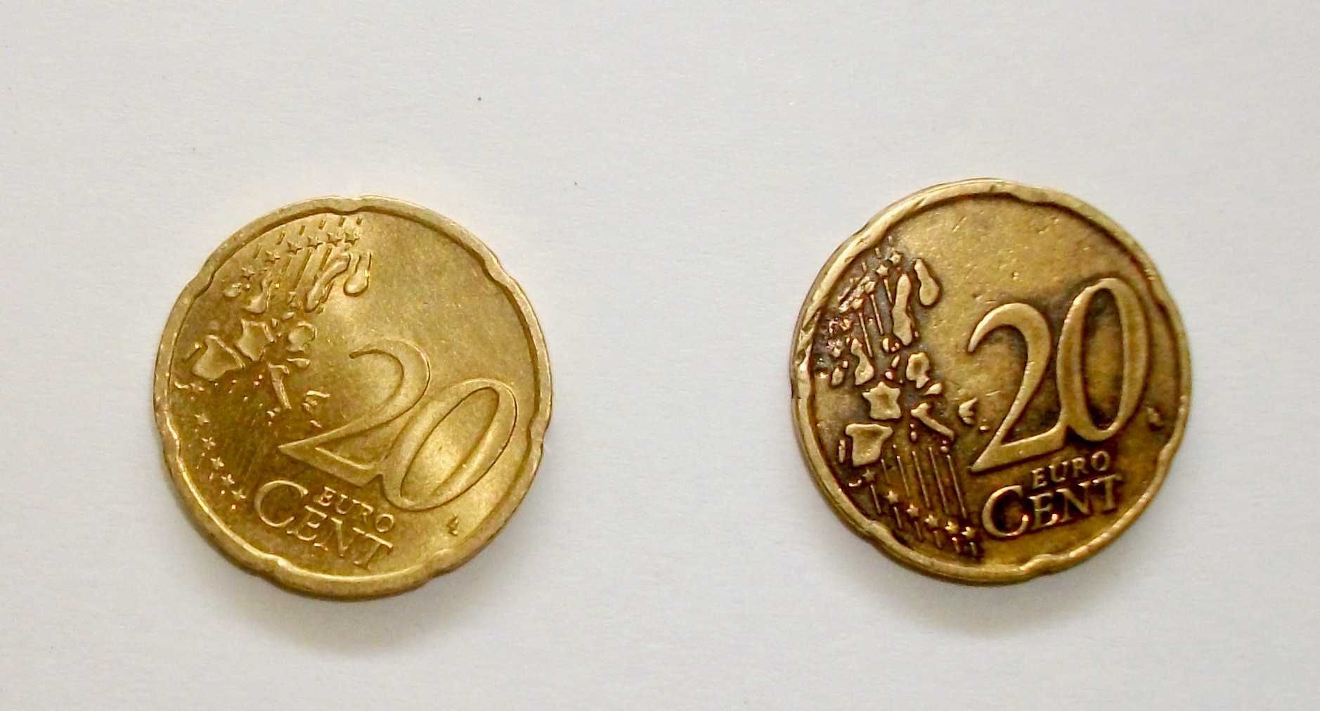 20 Euro cent 2002 Italia Włochy inny stop