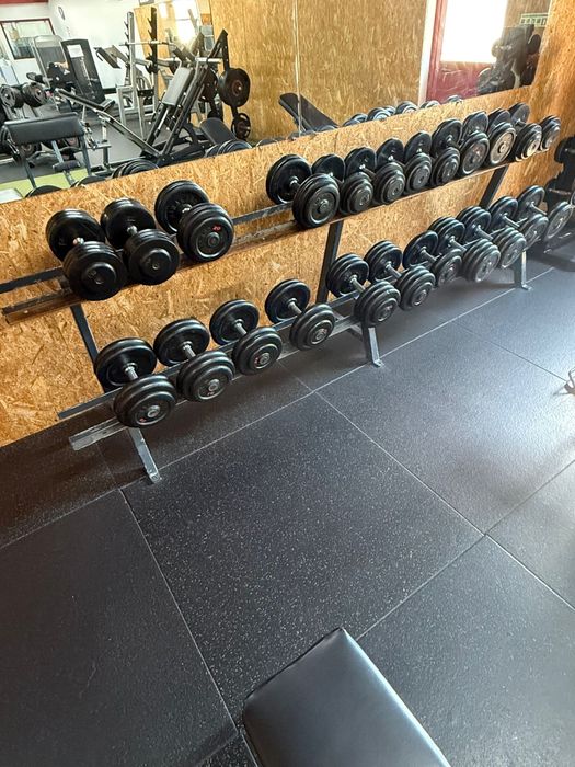 Rack com halteres