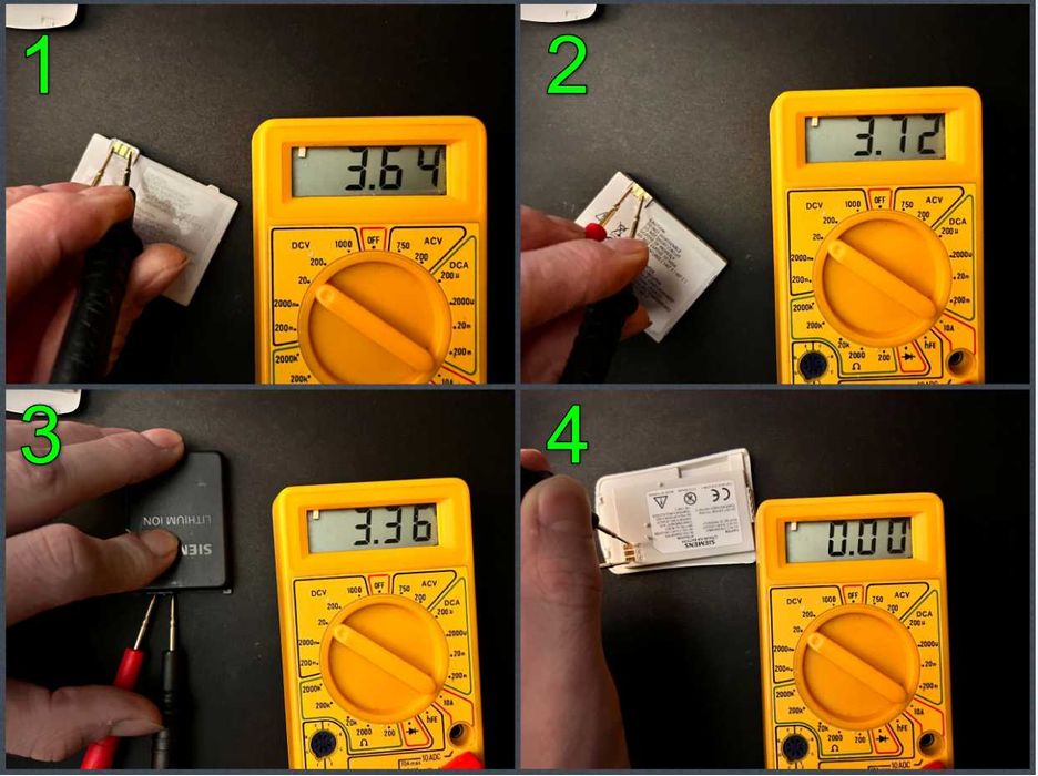4 шт Батарея для кнопочных телефонов Siemens
