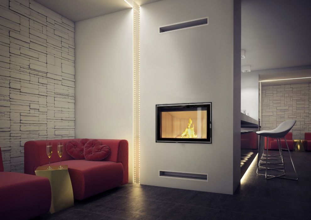 wkład kominkowy Lucy 12 PW płaszcz wodny KRATKI 10 lat gwarancji