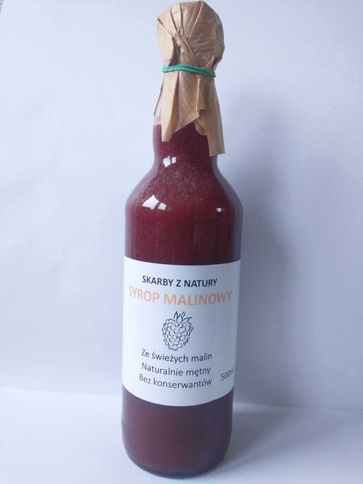 Syrop malinowy Sok z malin 500ml genialny