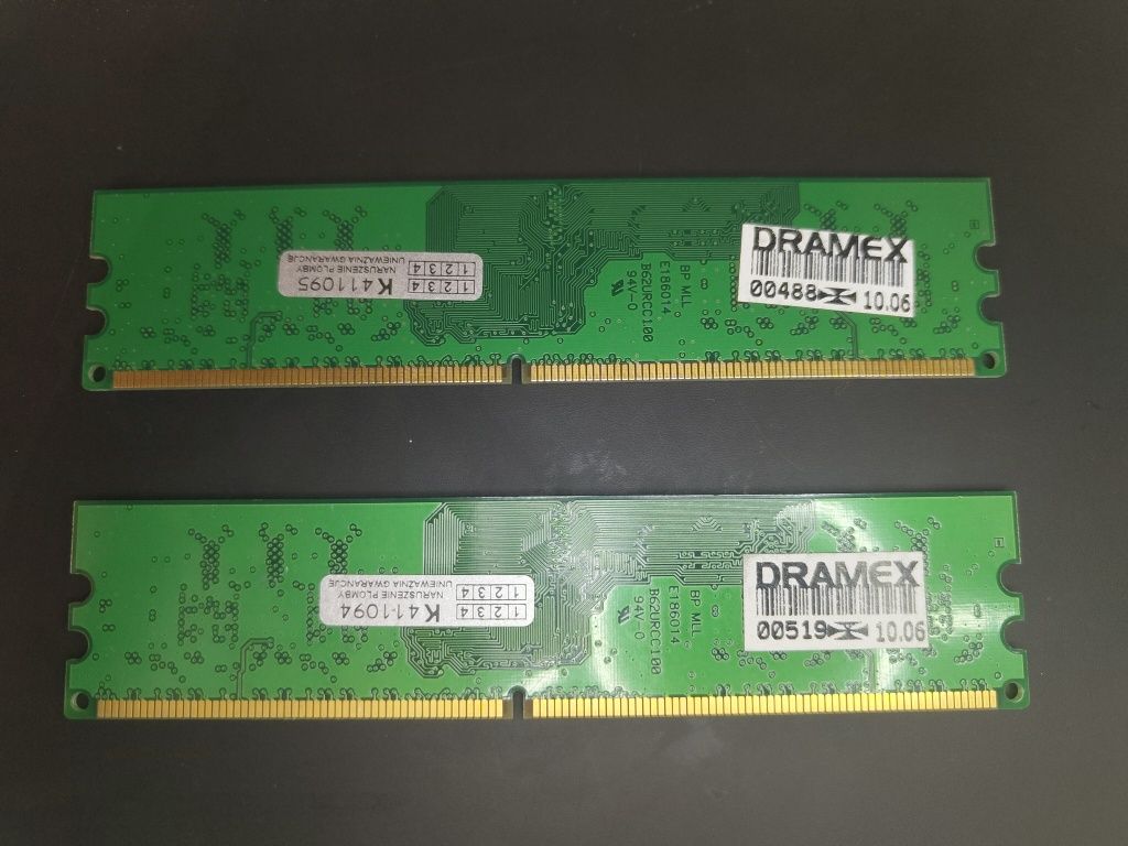 Pamięć RAM DDR2 2x256mb