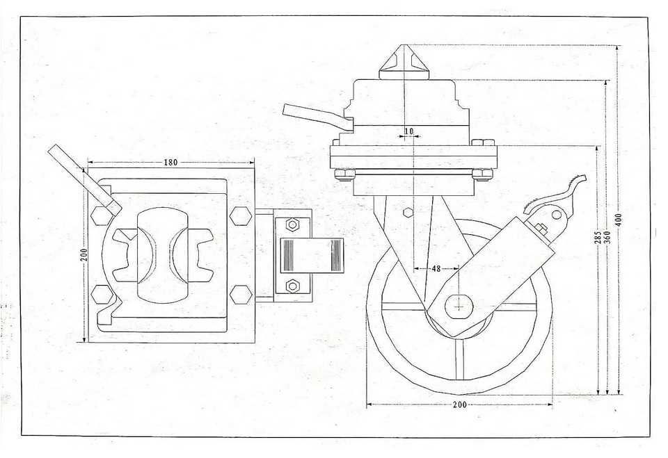 Koło podporowe pod kontener morski biurowy Koła z twistlockiem
