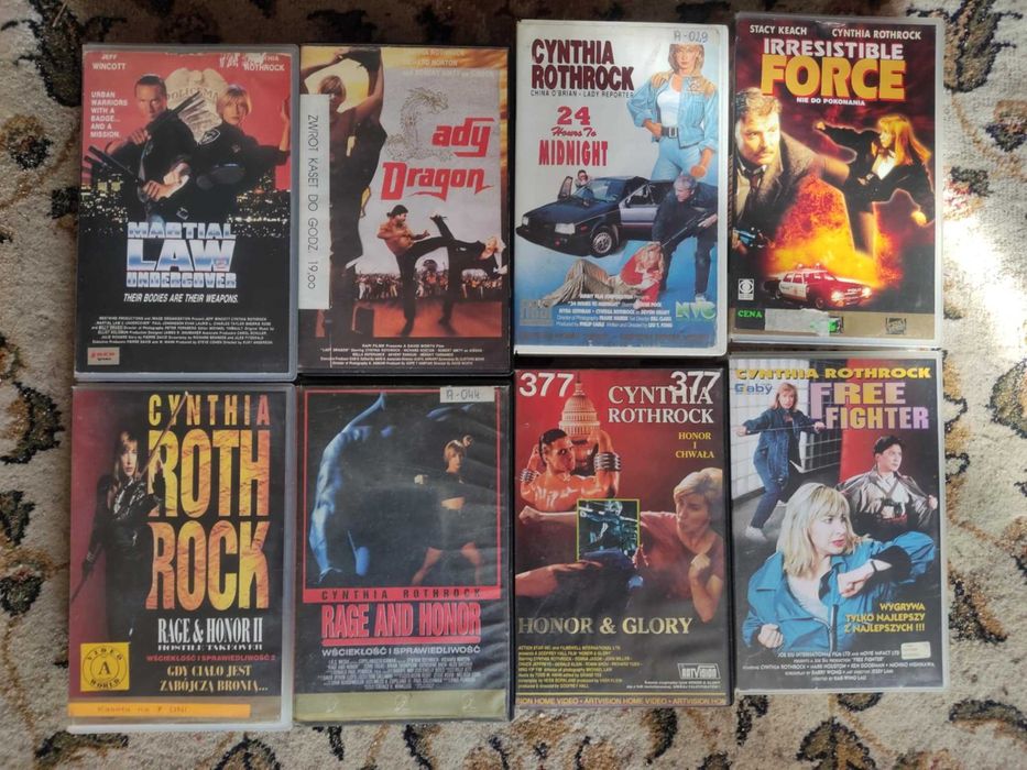 Cynthia Rothrock - zestaw kaset VHS