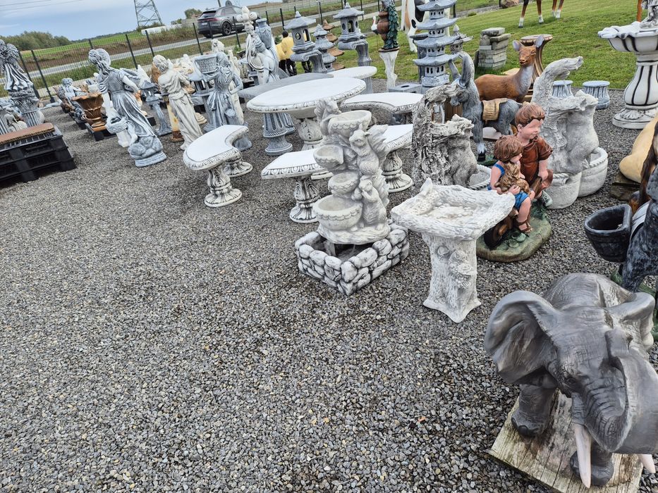 Figury betonowe anioły/zwierzęta/fontanny