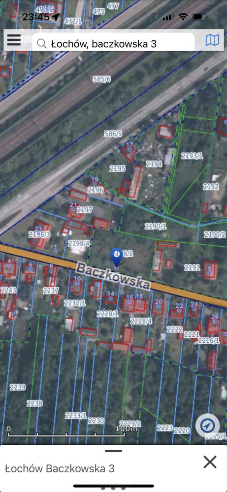 Działka 800 m2 - 160 000 zł budowlana Łochów Baczkowska
