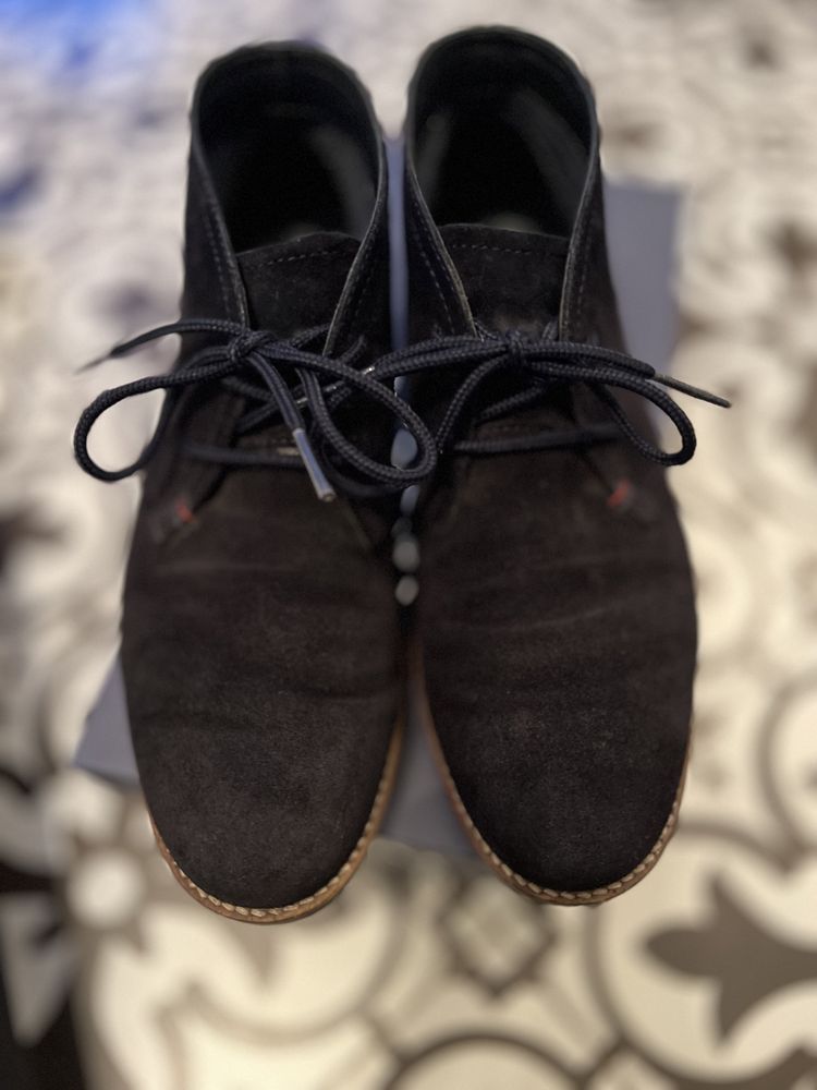 Damskie sznurowane buty skóra zamszowa Tommy Hilfiger rozmiar 37