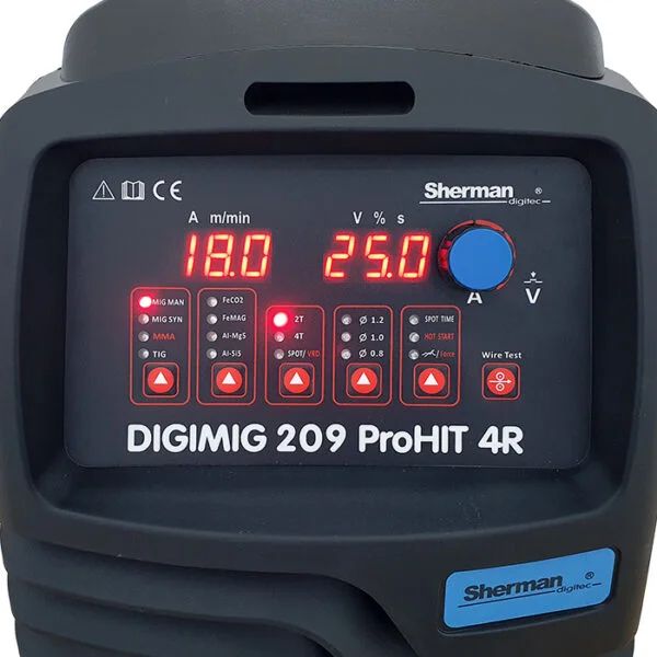 Półautomat spawalniczy DIGIMIG 209 ProHIT 4R 200A Synergia