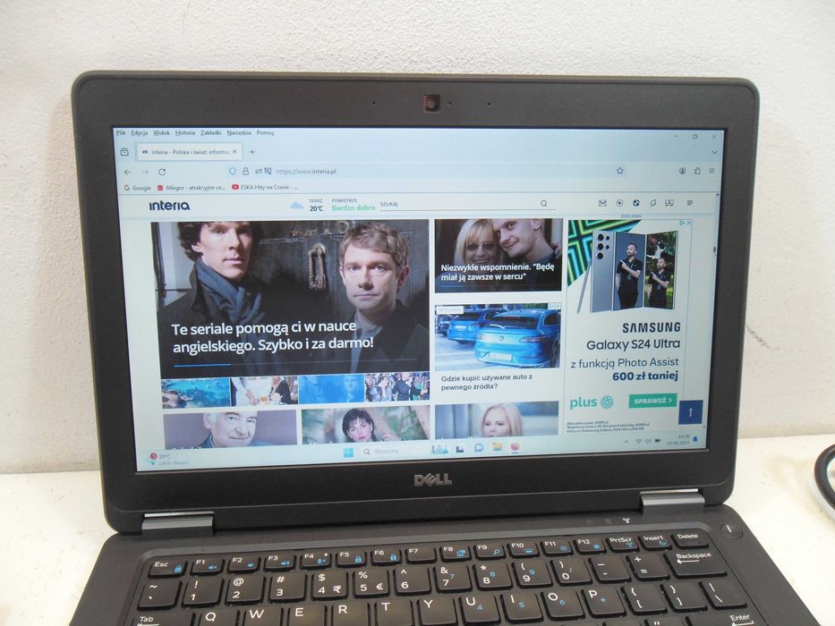 SUPER OFERTA Dell Ultrabook i5/8GB/SSD HDMI W11 Kraków ROK gwarancji !