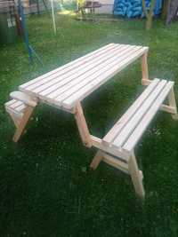 ławka stół ogrodowy 2w1