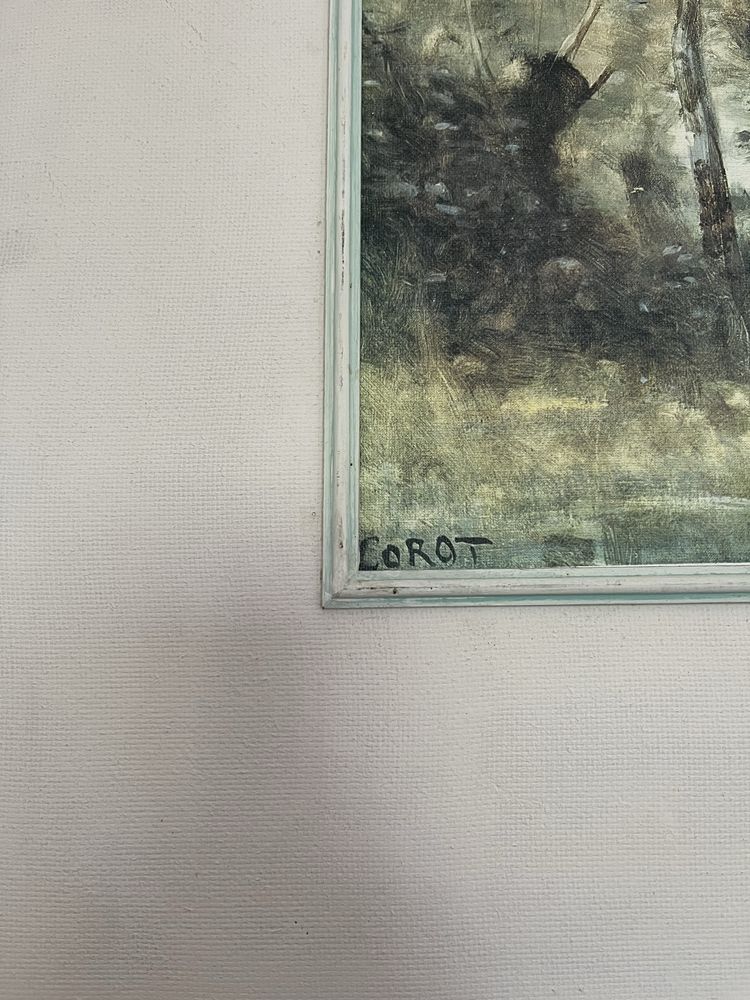 Quadro antigo oleo COROT